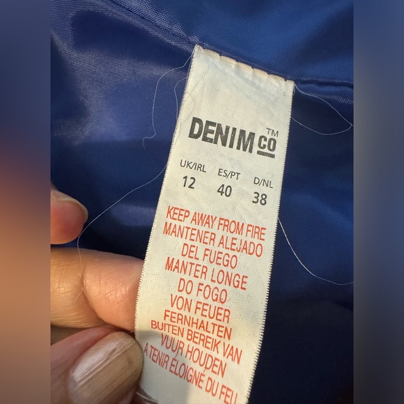 DENIM CO blue short buffer size 12 in UK equal size 8 or M in US, new condition - Picture 3 of 3